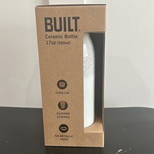 BUILT - 17 oz(500ml) - Ceramic Bottle w/ Cork Top